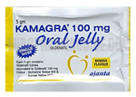 Uma saqueta de Kamagra Jelly (sabor de banana)
