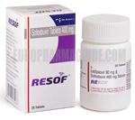 Resof (sofosbuvir 400 mg) dos laboratórios do Dr. Reddy